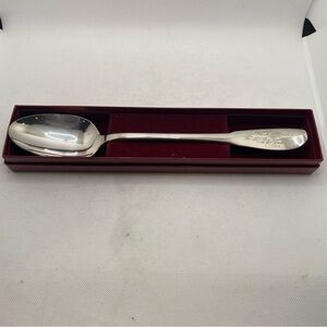 Engraved Gorham Silverplate Serving Spoon